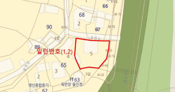 경상북도 울진군 죽변면 봉평리 65-5  분뇨 및 쓰레기처리시설 경매 물건 이미지
